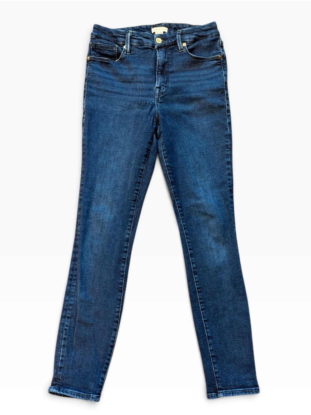 Good American Good Legs Skinny Jeans Size 6/28 Dark Wash Blue224